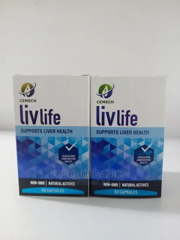 LivLife Capsules for natural liver health and detoxification.